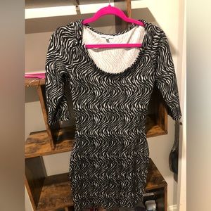 Charlotte russe zebra mido sweater dress